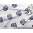thumbnail image 3 of Soimoi Georgette Viscose Fabric Leaves & Floral Block Printed Craft Fabric by The Yard 42 Inch Wide, 3 of 3