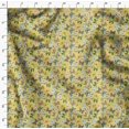 thumbnail image 4 of Soimoi Yellow Velvet Fabric Colorful Butterfly Decor Fabric Printed Yard 58 Inch Wide, 4 of 5