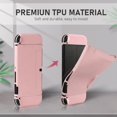 thumbnail image 4 of KOMI Switch OLED Case for Nintendo Switch OLED Model, Dockable Cover Soft TPU Protector Case for Switch OLED Grips & Console and Accessories with 2 Pcs Thumb Caps, Pink, 4 of 5