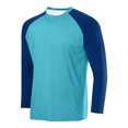 thumbnail image 2 of BiZtdJrK Sun Protection Shirts for Men Fashion Color Block Long Sleeve Workout Tops Rash Guard Quick Dry Hiking Fishing Shirt, Gold, M, Birthday Gifts, 2 of 3