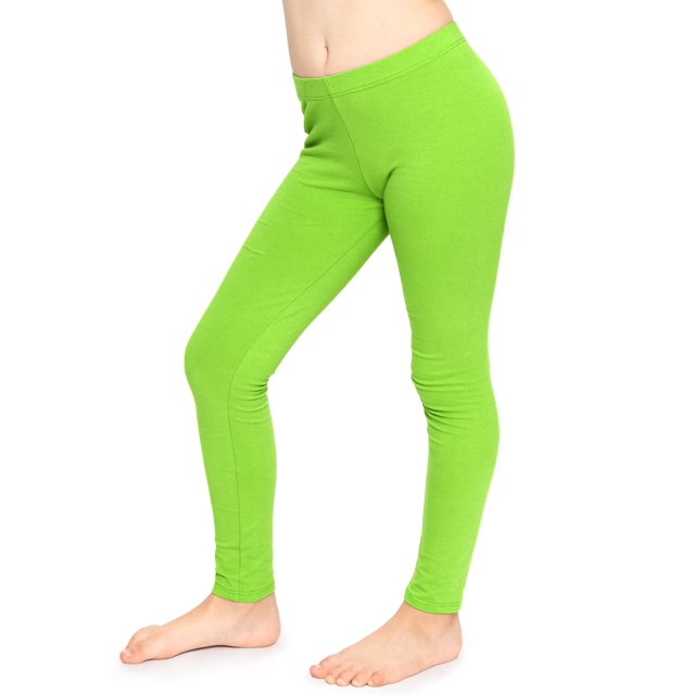 Stretch Is Comfort Girl's Cotton Leggings | Child Size 4 -14
