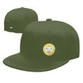 thumbnail image 4 of DouZhe Flat Brim Cap Snapback Hat, Gaming Console Gamer Prints Adjustable Green Adult Baseball Cap, 4 of 6