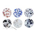 thumbnail image 2 of IH Casa Decor 8" Round Ceramic Tivet Stones Asstd - Ensemble De 6, 2 of 3