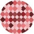 thumbnail image 1 of Ahgly Company Tapis d'Intérieur Ronds Transitionnels Pastel Rose Lavables à la Machine, 6 Pieds Rond, 1 of 7
