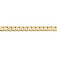 thumbnail image 3 of 14k Yellow Gold 24 Inch 6.75mm Concave Curb Chain Necklace Pendant Charm, 3 of 9