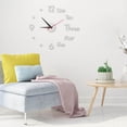 thumbnail image 2 of XZNGL Wall Clocks for Living Room Decor 24 Inch Large Wall Clock Watch Diy Sticker Wall Clocks Pared Home Decoration Special Living Room Home Decoration Office Shop Art Decor, 2 of 6