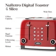 thumbnail image 2 of Salton NuRetro Digital 4 Slice Toaster, Space Cherry Model ET2184RD, 2 of 8
