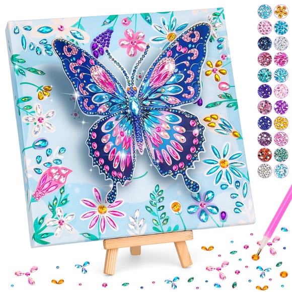 Diamond Art Kits for Kids, Gifts for 5-12 Year Old Girl, Arts & Crafts for Girls Age 5 6 7 8 9 10