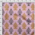thumbnail image 3 of oneOone Cotton Flex Blush Pink Fabric Floral & Flying Swan Block Craft Projects Decor Fabric Printed By The Yard 40 Inch Wide, 3 of 4