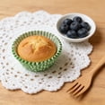 thumbnail image 4 of 100 Pack - Cake Liners & Baking Cups - Polka Pattern Paper Cupcake Wrappers, Decorative Baking Supplies for Parties & Celebrations, Green, JKODE, 4 of 8