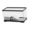 thumbnail image 4 of ZLight Turtle Tank Bottom Drainage Terrapin Tortoise Indoor Starter Enclosure edium Decor Black L, 4 of 6
