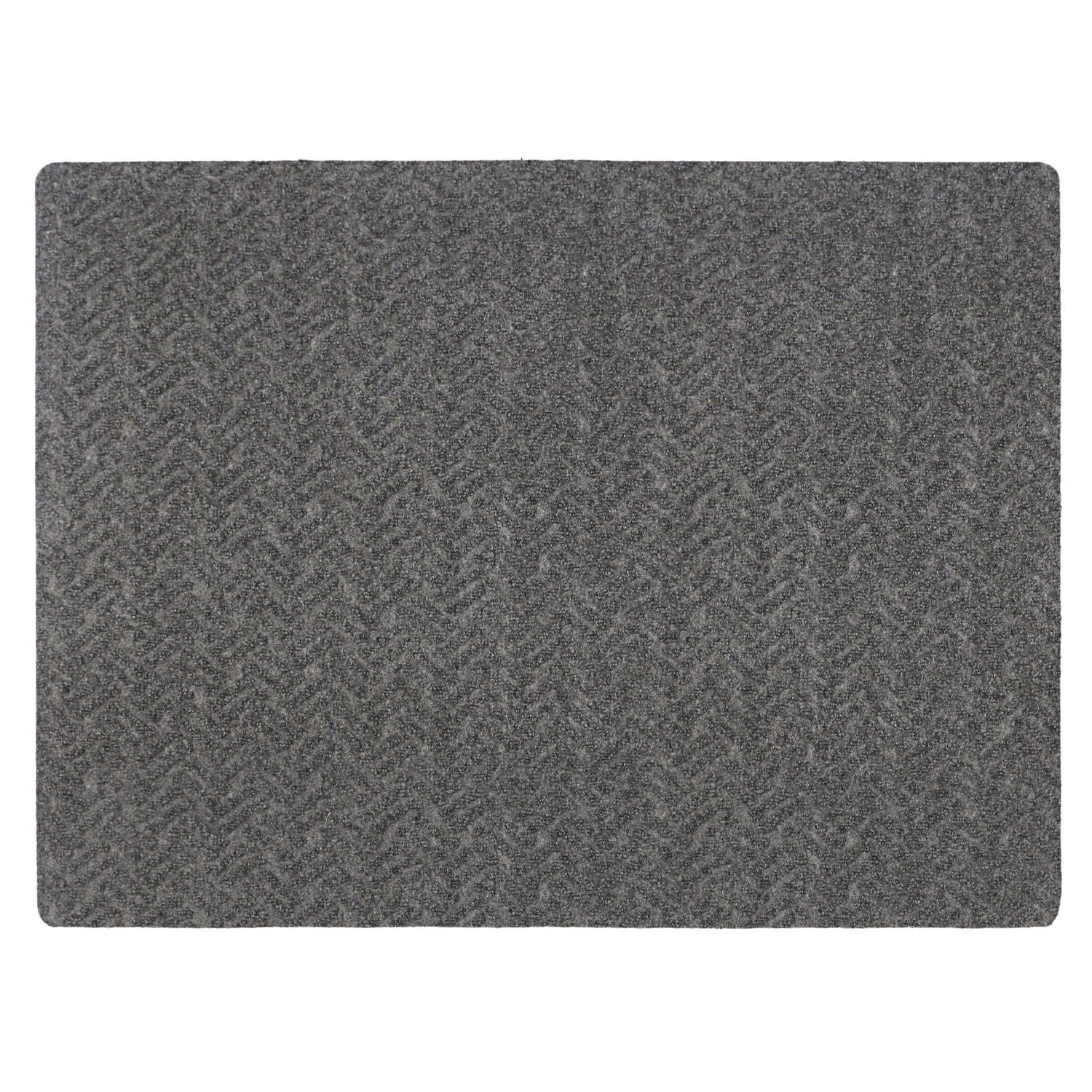 Paillasson Whipcord gris, 36 po x 48 po