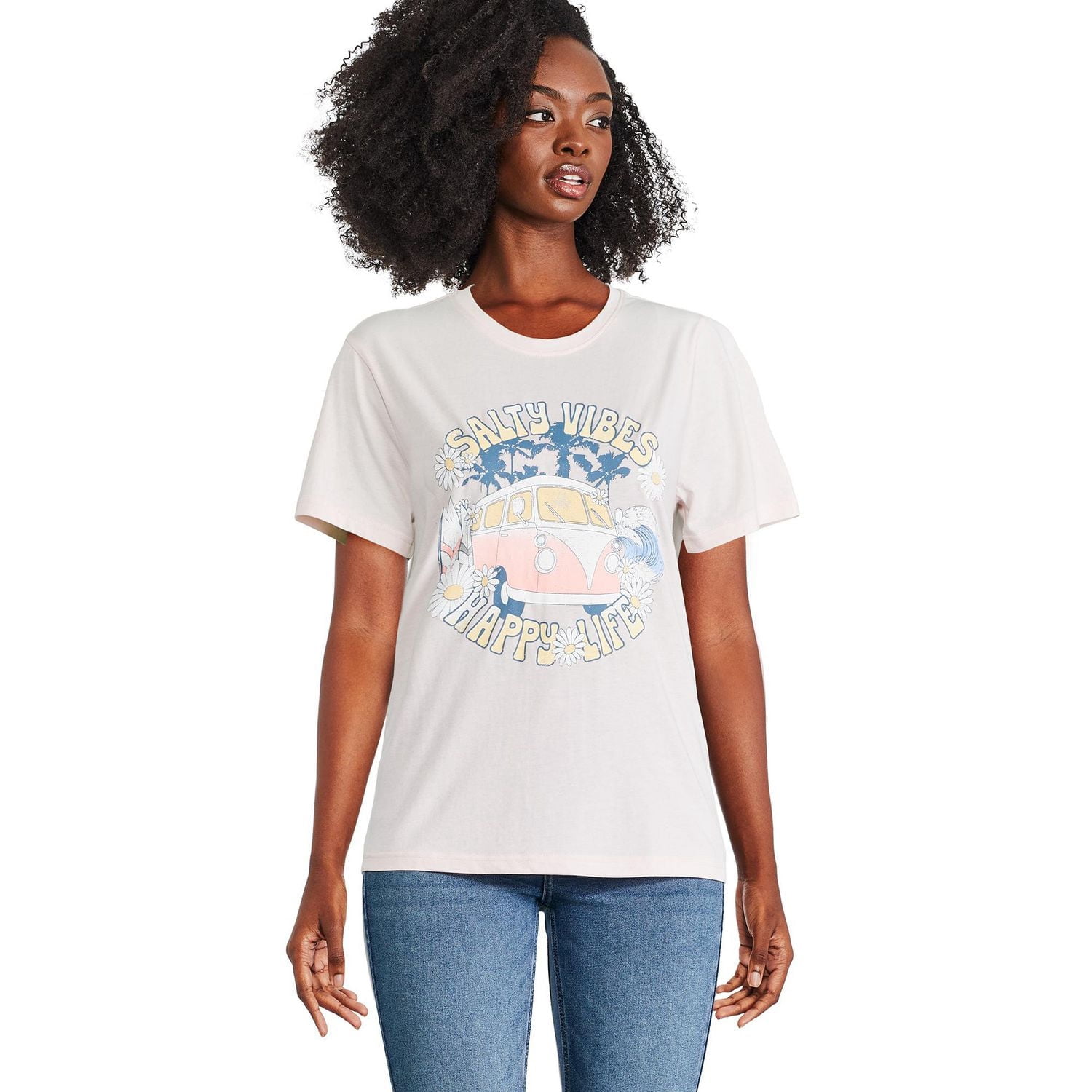 T-shirt coupe garçonne The Pink Closet pour femmes