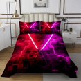 thumbnail image 1 of Erosebridal Teens Lightsaber Coverlet Set King, Futuristic Rectangle Bedding Set, Lightning Decor, 1 of 5
