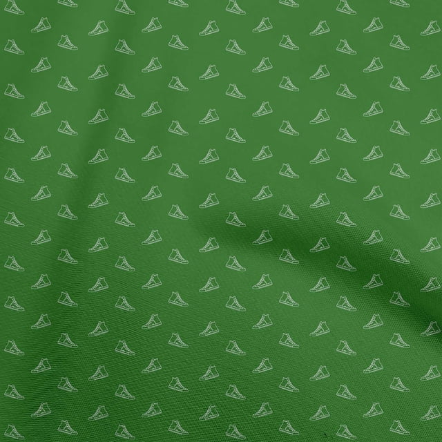 oneOone Viscose Chiffon Green Fabric Shoes Craft Projects Decor Fabric Printed By The Yard 42 Inch Wide
