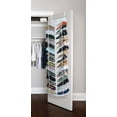 thumbnail image 2 of Ideaworks Shoes Away - Over The Door Hanging Shoe Organizers Shoe Racks 30 Section Hanging Shoe Shelves, 2 of 2