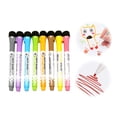 thumbnail image 1 of WIFKLSIIPG 8 Pcs Stylo Effaçable Tableau Blanc Marqueurs pour Tableau Blanc Marqueur Marqueurs Effaçables Pointe Fine Marqueurs Stylos pour Tableau Blanc 1 ml (Blanc), 1 of 8