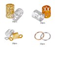thumbnail image 1 of 90pcs Cheveux Clips Anneaux Tresses Dreadlock Cheveux Clips Extension Anneau Montre des Expositions de Photos Mariages, 1 of 8