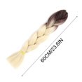 thumbnail image 2 of RKSTN Ombre Braiding 24 Inch Braiding Hair Extensions High Temperature Synthetic Fibre, Pre Stretched Braiding Hair For Women, 2 of 2
