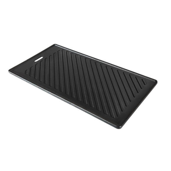 Monument Grills 96333 Reversible Cast Iron Cooking Plate, Easy to Clean, Black