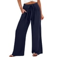 thumbnail image 2 of Wensltd Pantalon Court d'Été pour Femmes, Pantalon Droit Mince, Travail, 2 of 6