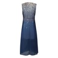 thumbnail image 5 of Lenago Robes d'Été Grande Taille Robes d'Été pour Femmes, Robe Sans Manches à Col en V à Imprimé Floral, Robes Plissées Fluides, Robes de Fête et de Plage en Liquidation, 5 of 5