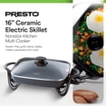 thumbnail image 2 of Presto Electric Skillet with Glass Lid, Nonstick Multi-Cooker, 16 Inch, Black, 2 of 11
