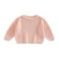 thumbnail image 1 of Chandail Tricoté pour Tout-Petit Fille Garçon, Blouse Chandail, Chandail Molletonné Chaud à Col Rond, Manches Longues, 1 of 6