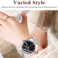 thumbnail image 2 of POEDAGAR Luxury Watch for Woman Quartz Waterproof Luminous Date Week Stainless Steel Watches Clock, 2 of 8