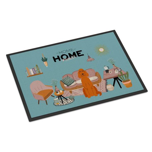 Carolines Treasures CK7909MAT Tapis Intérieur Ou Extérieur 18 x 27 Po. Irish Setter Sweet Home