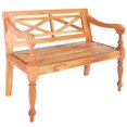 thumbnail image 1 of vidaXL Batavia Bench 98 cm Solid Mahogany Wood Light Brown, 1 of 4