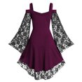 thumbnail image 4 of Jsaierl Costume Renaissance pour Femmes Vintage Médiéval Élégant Gothique Robes Maxi Cosplay Fête Steampunk Robe de Bal Robe Chemise, 4 of 5