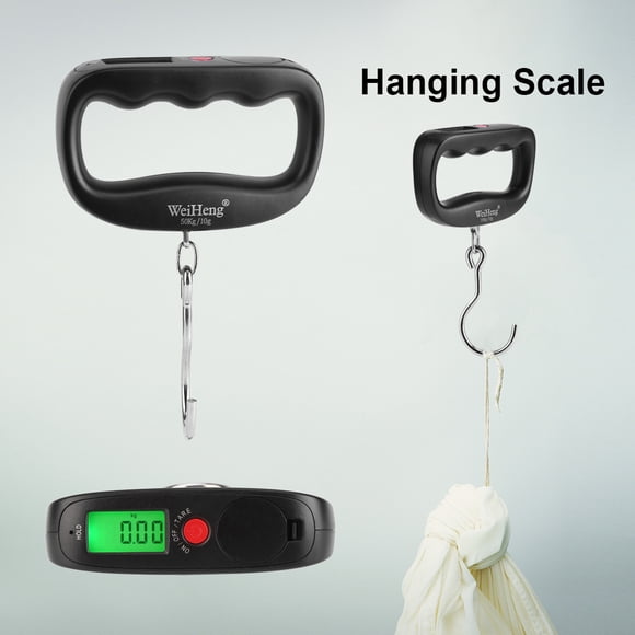 TOPINCN 50kg/10g Digital Hanging Hook Scale LCD Electronic Pocket Luggage Weighing Balance, Luggage Scale, Digital Scale