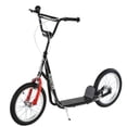 thumbnail image 1 of Aosom Kick Scooter, Kids Ride on Toy w/ 16'' Inflatable Wheel, Black, 1 of 10