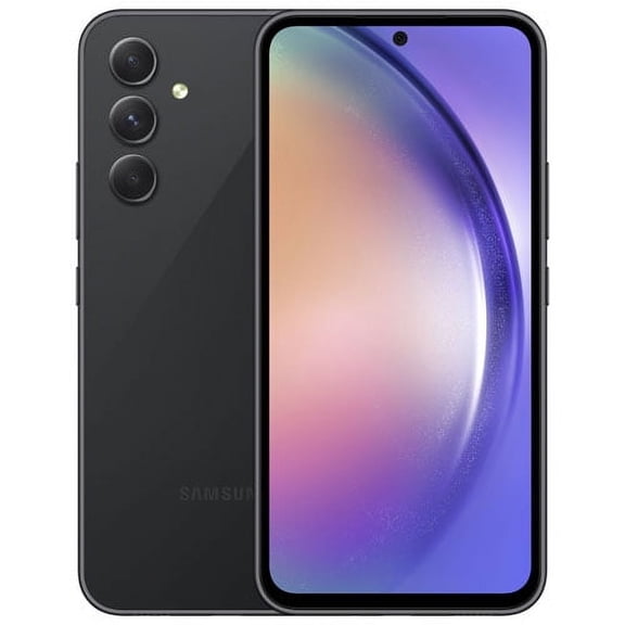 Remis à Neuf Samsung Galaxy A54 5G 128 Go Noir Téléphone Intelligent Déverrouillé Boîte Ouverte