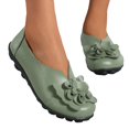 thumbnail image 3 of B91xZ Mocassins Confortables pour Femmes, Chaussures de Bureau Habillées, Vert Armée 8, 3 of 5