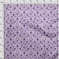 thumbnail image 4 of oneOone Georgette Viscose Purple Fabric Florals Craft Projects Decor Fabric Printed By The Yard 42 Inch Wide, 4 of 4