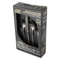 thumbnail image 1 of Thyme & Table 20-Piece Stainless Steel Black Medallion Flatware Set, Luxe Collection, 1 of 3