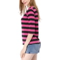 thumbnail image 4 of INSPIRE CHIC T-Shirt Décontracté Imprimé pour Femmes à Manches au Coude et Col Rond, 4 of 4