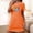 Orange, variant on Sakmal Purple Moomoo Nightgowns Women Soft Short House Dress Short Sleeve Print Nightgowns for Women