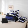 thumbnail image 4 of Erosebridal Patchwork Rectangle Bed in a Bag Full size,Geometry Stripe Bed Set,Abstract Artwork Decor,Reversible,Breathable,7-Piece, 4 of 5