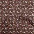 thumbnail image 1 of oneOone Polyester Spandex Maroon Fabric Kids Floral Sewing Craft Projects Fabric Prints By Yard 56 Inch Wide, 1 of 4