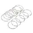 thumbnail image 1 of Unique Bargains Metal Binder Rings, Silver Tone, 20 Pack, 1 of 5