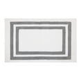 thumbnail image 1 of hometrends Grey and White Double Racetrack 2 Piece Bath Rug Set, 1 of 5
