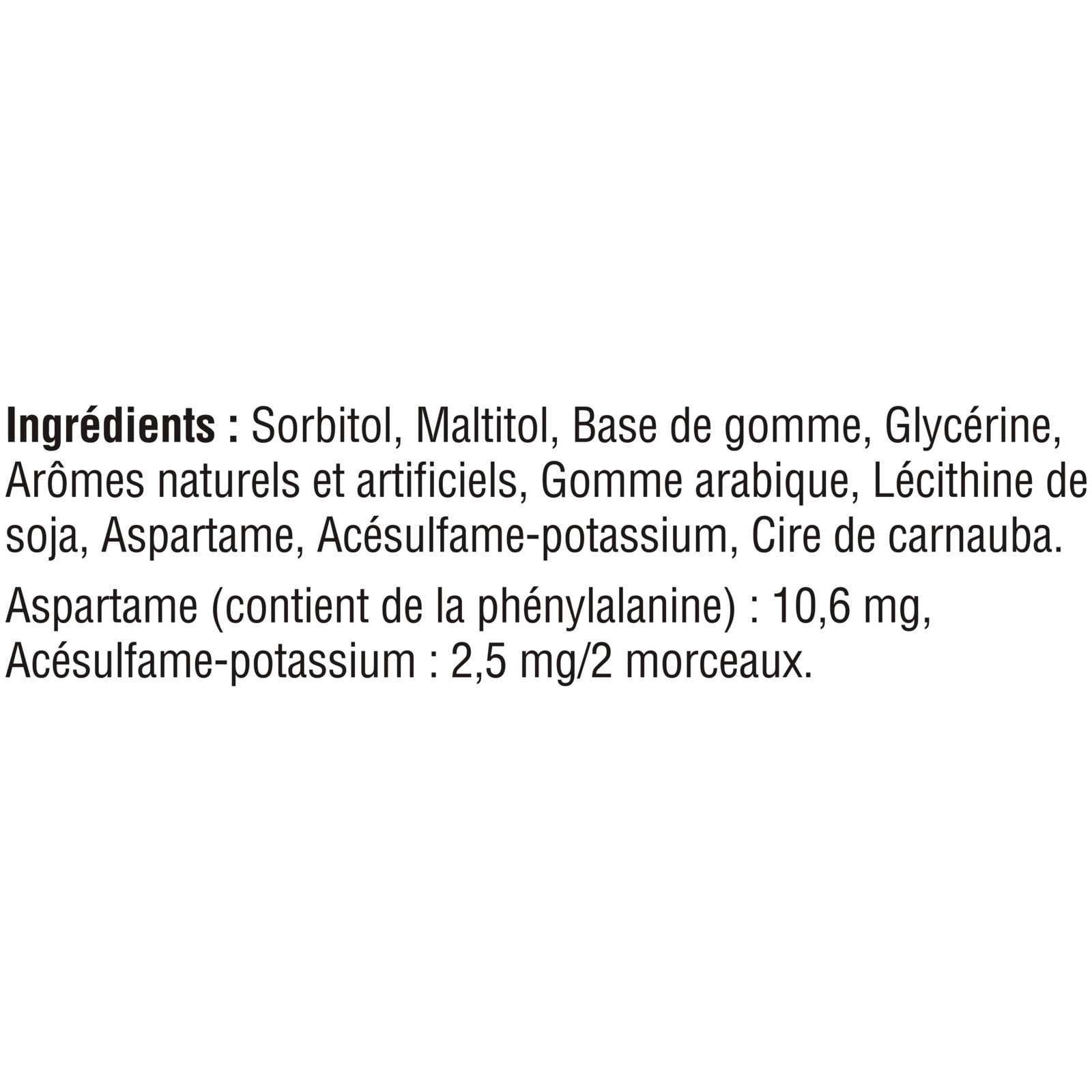 EXCEL, Menthe poivrée, gomme à mâcher sans sucre, 60 morc., 1 bout.