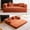 Orange, variant on YINIX 81.6" Convertible Sofa Bed with 2 Pillows, Foldable Sofa Couch for Living Room and Small Spaces, Orange