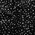thumbnail image 3 of LOVZFMLL Robe à Pois pour Femme, Nouvelle Collection Printemps/été, Col à Manches Courtes, Robe Longueur Genou, Noir G, 3 of 5