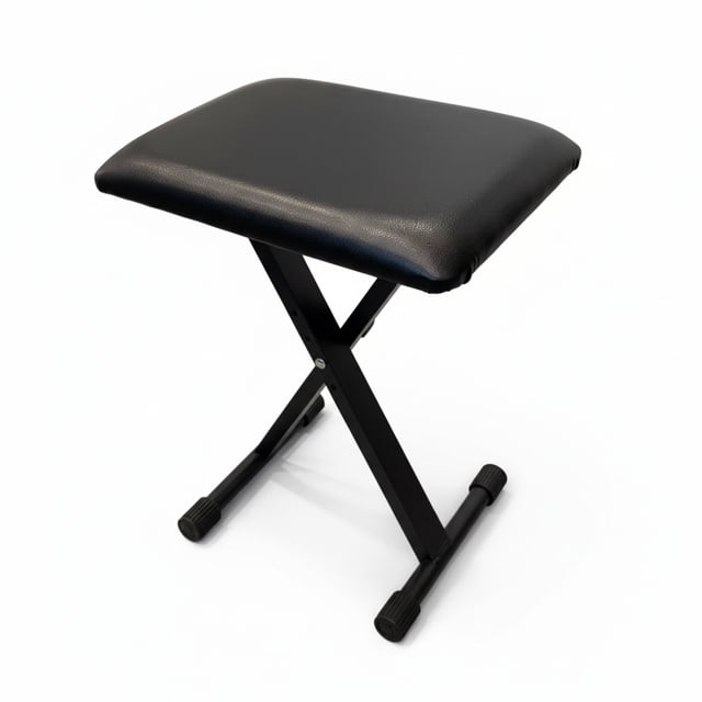 axGear Piano Bench Stool Height Adjustable Foldable X Frame Music Guitar Keyboard Chair