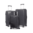 thumbnail image 2 of TRAVLR Express 3 Piece Luggage Set Front Opening 20" Carry On – Hardside Spinner Suitcase Set, Expandable 24" & 28" Checked Luggage, Recessed TSA Lock, Mute 360 Wheels, Anti-Blast Zippers-Dark Grey, 2 of 6