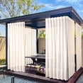 thumbnail image 4 of LSLJS Rideaux d'Extérieur pour Patio Imperméables Moustiquaire de Fenêtre Terrasse Pavillon Extérieur Écran Transparent Rideau d'Extérieur 83.85x51.96 Po, 4 of 6